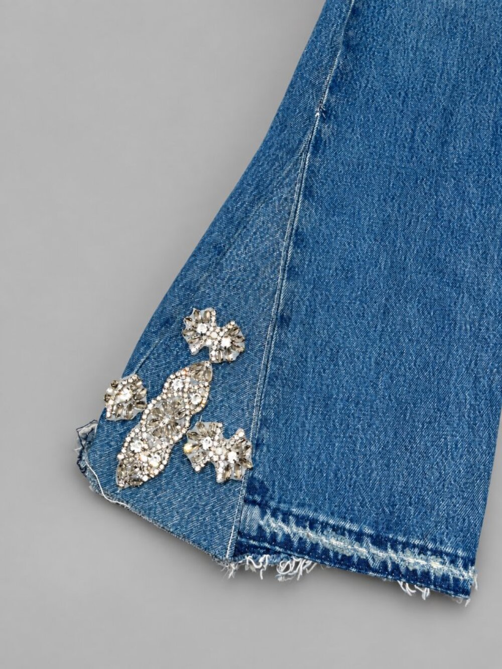 Levi's 501 distressed rare limited 150th anniversary blue jeans custom embellish - Picture 5 of 16